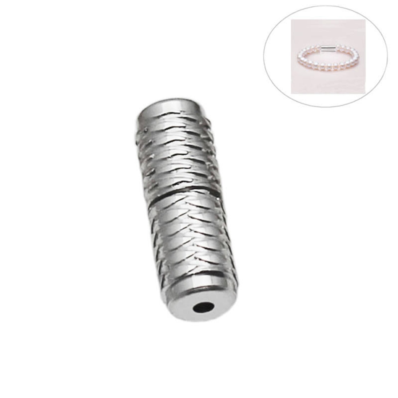 Barrel Tube Screw Clasp for 1mm Cord 925 Sterling Silver Etsy