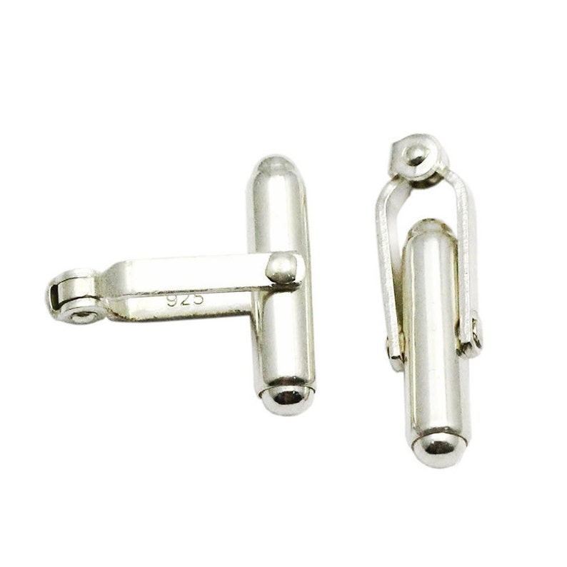 Mens Cufflink Backs for Beading 925 Sterling Silver Cufflink Etsy