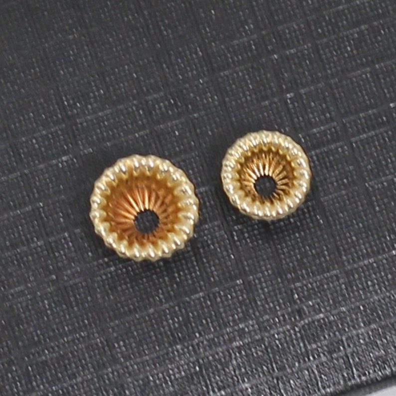 Gold Filled Bead End Caps for Jewelry Making Findings Etsy