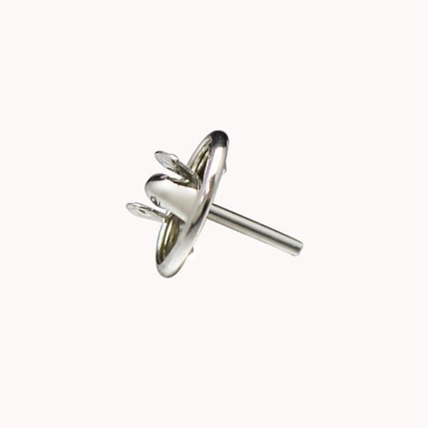 925 Sterling silver Nail Tie Tack Lapel Pin Clutch Scatter Butterfly Clasp Squeeze Badge Holder DIY Jewelry 39637RSS