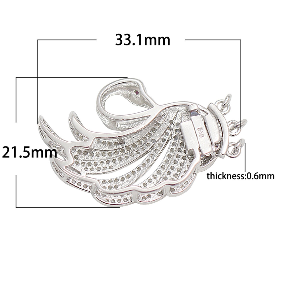 Swan Wedding Clasp Sterling Silver 6-strand Pearl Swan - Etsy