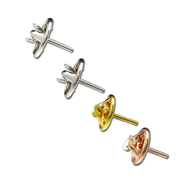 925 Sterling Silver Brooch Pin Back Handmade Badge Pendants for DIY Jewelry Making SKU34018