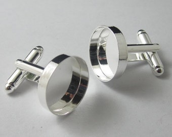 16mm inner size bezel setting  silver over brass Free shipping  150pcs