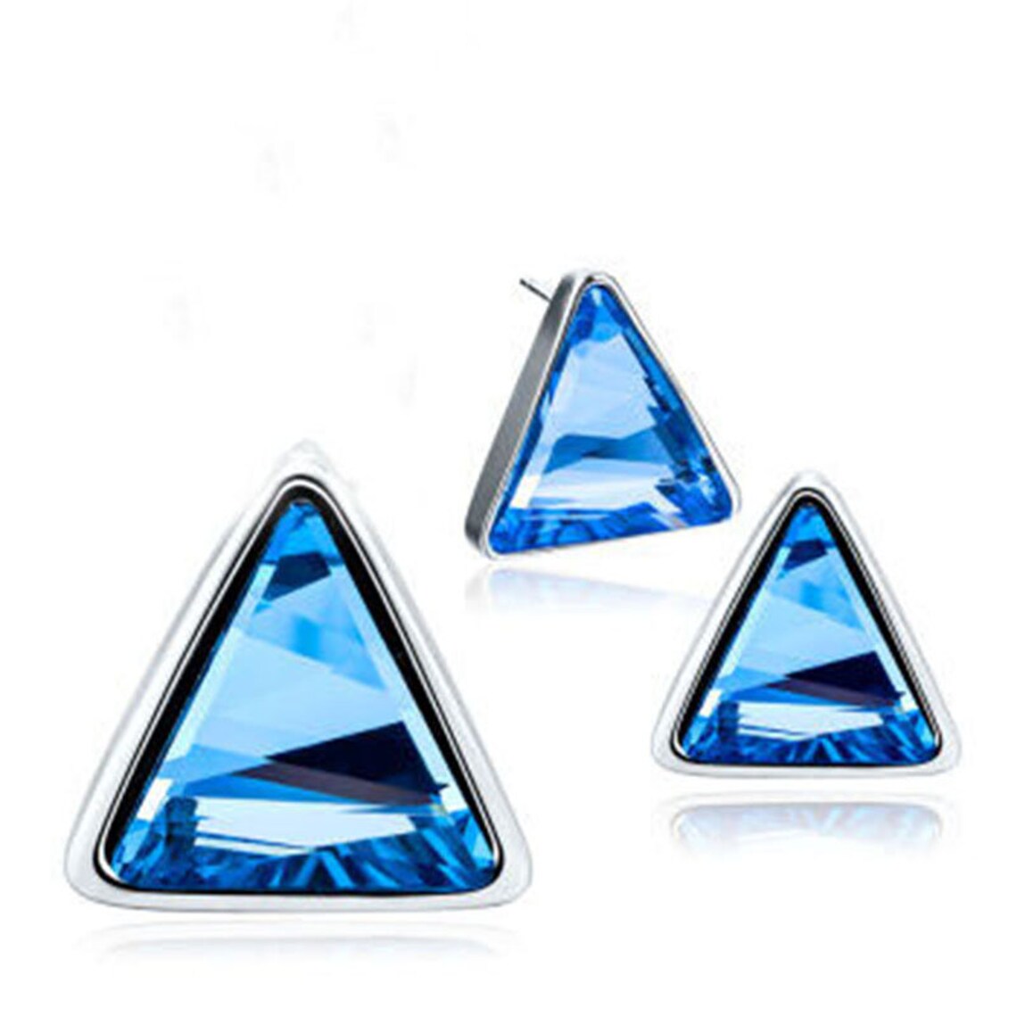 Earring Stud Blanks Sterling Silver Lsosceles Triangle Blank Etsy