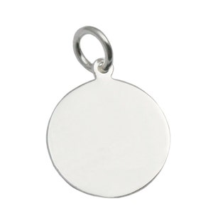 Stamping Blanks 925 Sterling Silver Round Disc Charms for Personalized Jewelry Making ID 35632