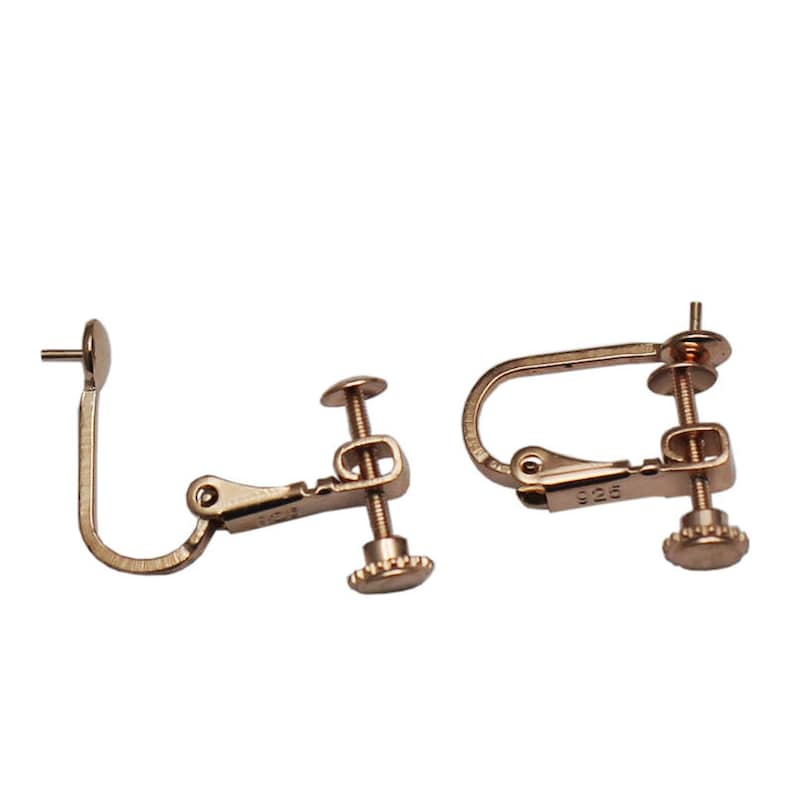 Screwback Ear Clip Earring Findings for Non Pierced Ears 925 Etsy