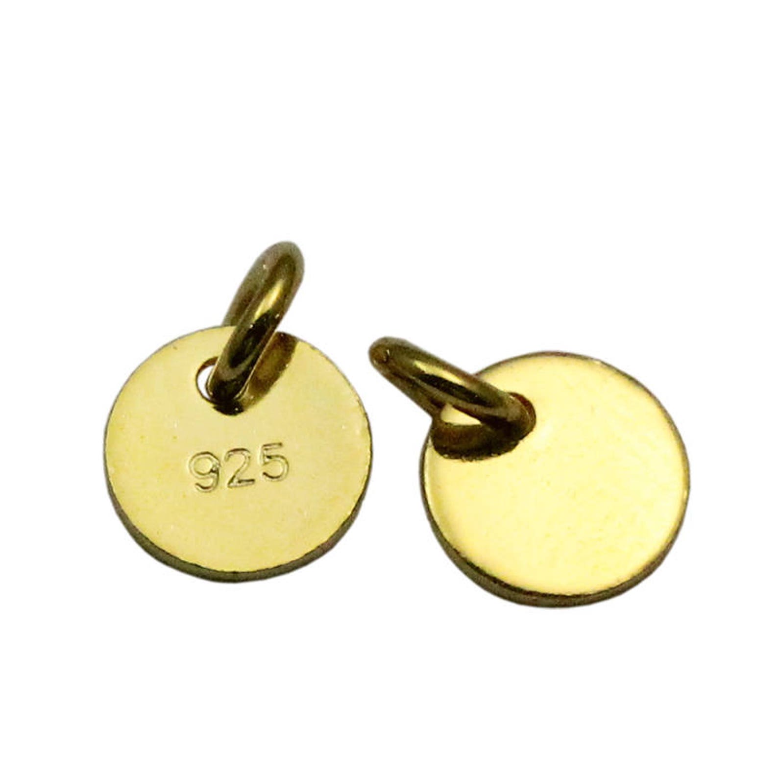 925 Sterling Silver Stamping Blanks Flat Round Blank Tag Etsy