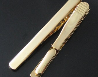 Tie Clip Kit -  real 18K gold plated - 10 pcs  23637R18KG