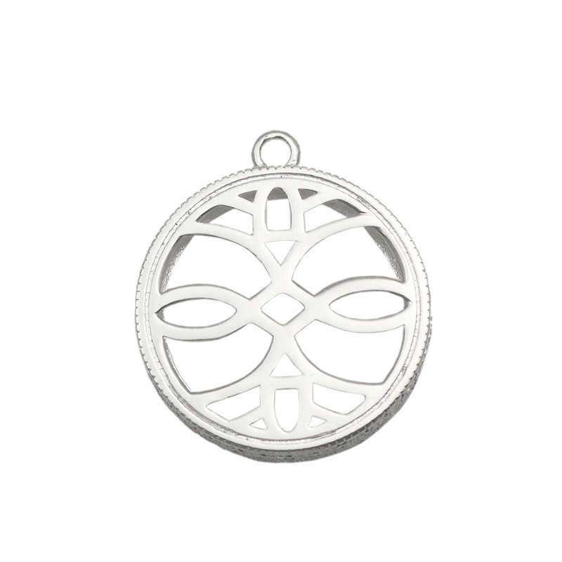 Sterling Silver Pendant Trays Bezel Cups Hollow Sterling Etsy