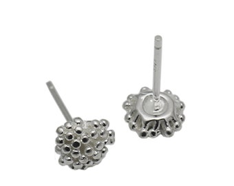 925 Sterling Silver Post Earring Mini Flower Stud Earrings with Earring Backs Christmas Gift for Women ID 34806