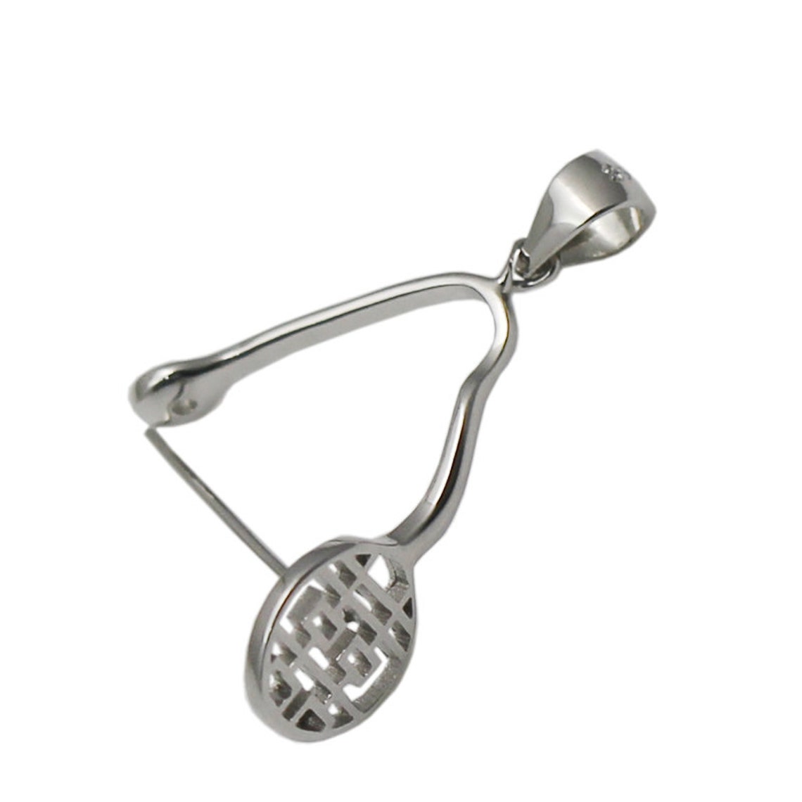 Big Pinch Bail 925 Sterling Silver Pinch Clip Clasp for Large Etsy