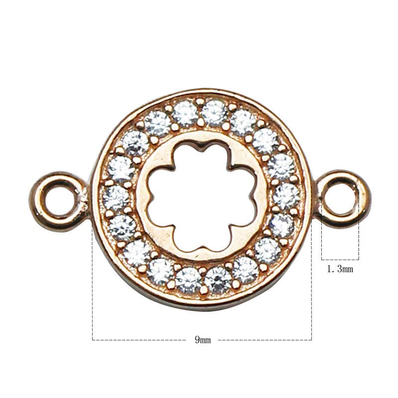 925 Sterling Silver Connectors for Bracelets Diy 9mm Silver Etsy