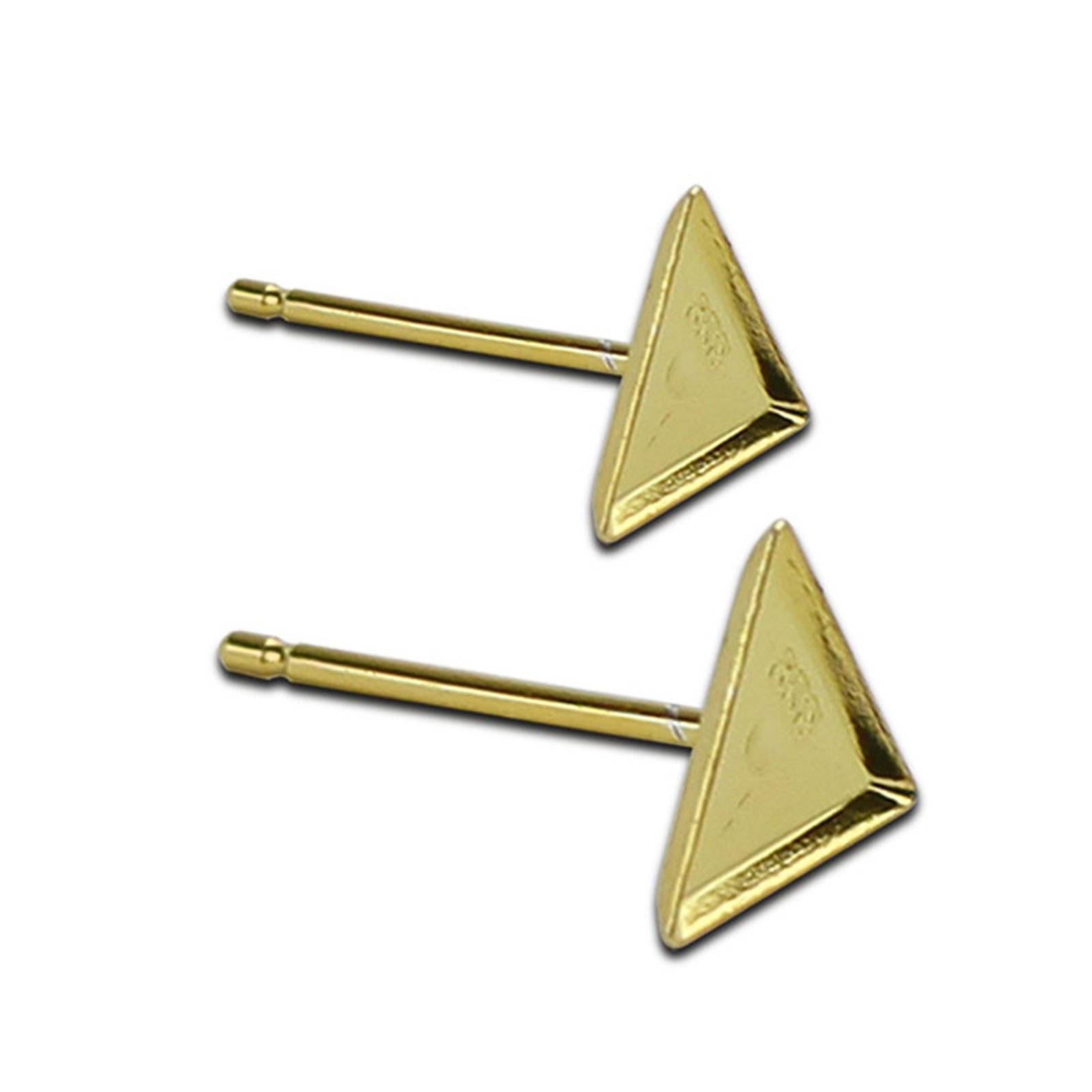 Earring Stud Blanks Sterling Silver Lsosceles Triangle Blank Etsy