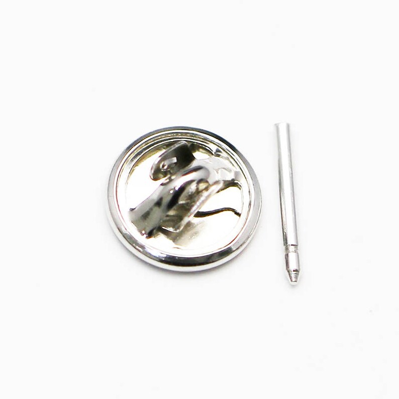 925 Sterling Silver Brooch Pin Back Handmade Badge Pendants for DIY Jewelry Making SKU34018 image 5