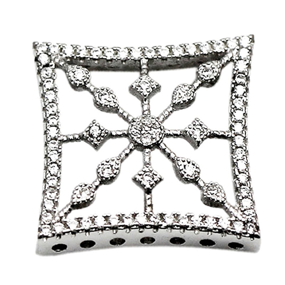 Multi Strand Necklace Clasp 925 Sterling Silver Jewelry Findings Square