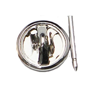 925 Sterling silver Nail Tie Tack Lapel Pin Clutch Scatter Butterfly Clasp Squeeze Badge Holder DIY Jewelry 39637RSS image 3