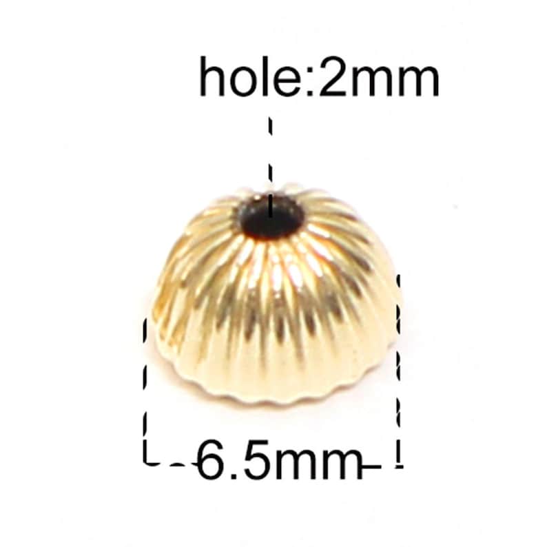 Gold Filled Bead End Caps for Jewelry Making Findings Etsy