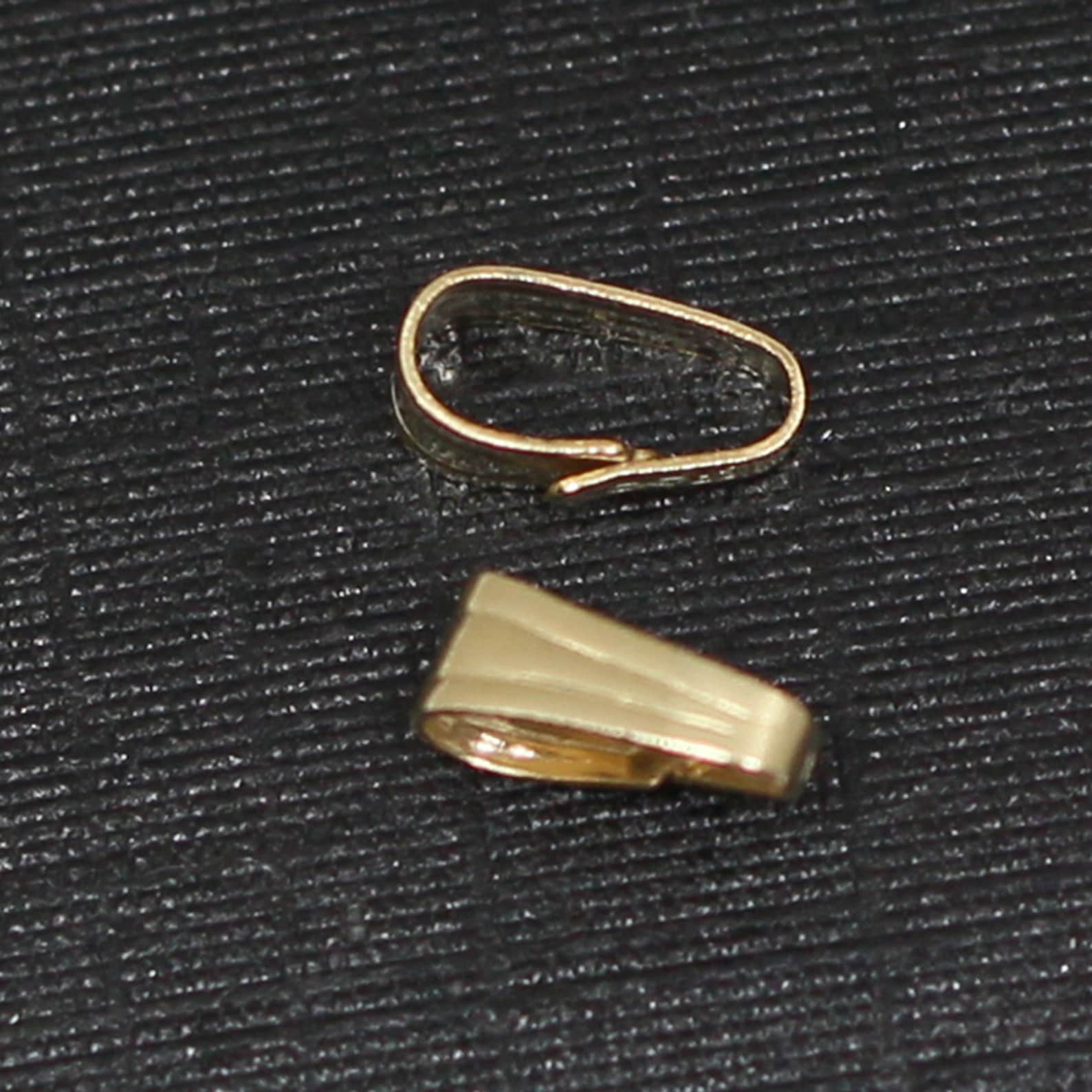 Snapon Pendant Bail Gold Filled Pinch Bail for Jewelry Etsy