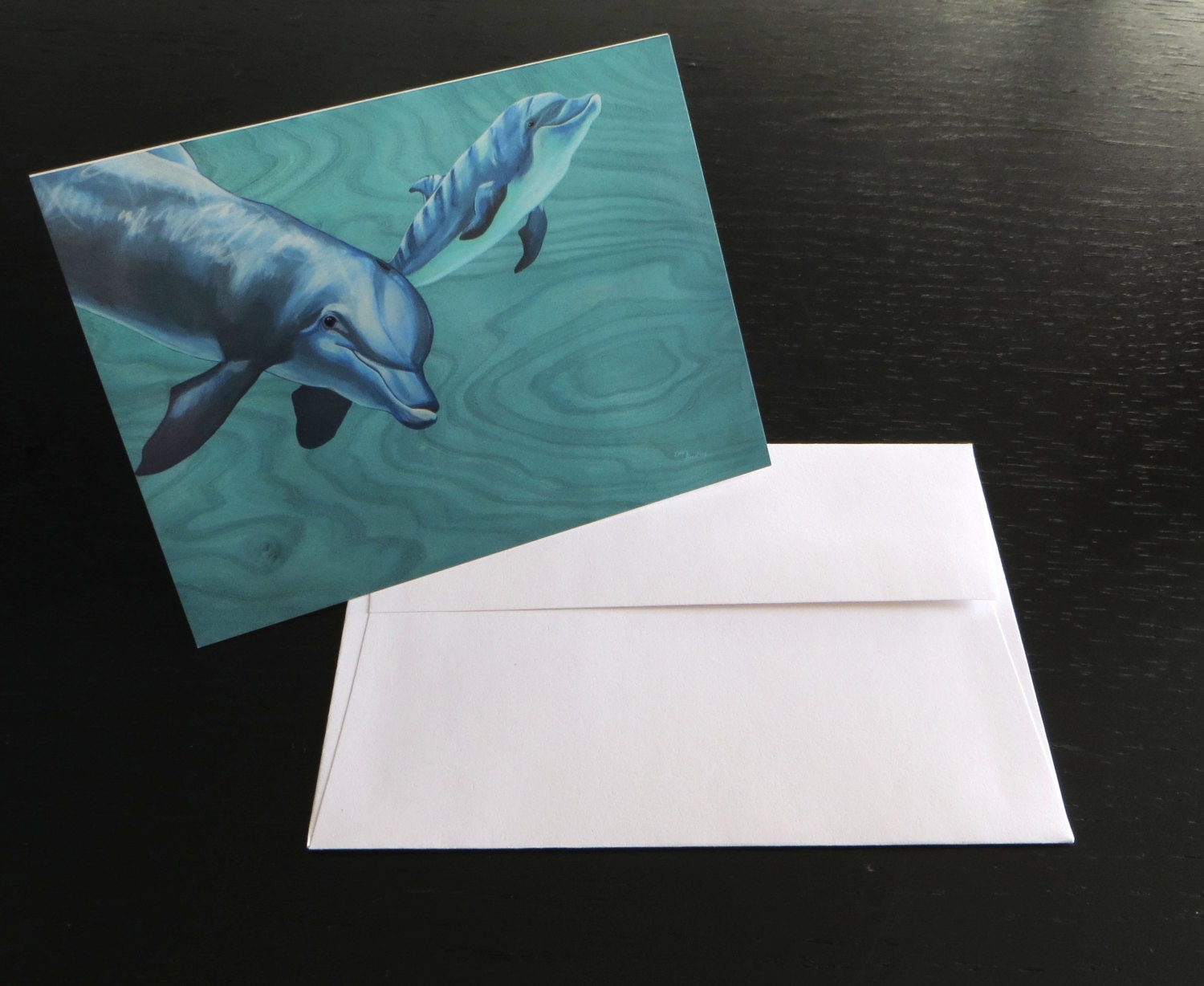 Dolphin Greeting Card - Etsy