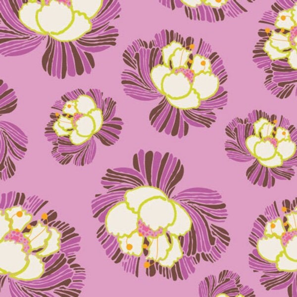 Clearance! Dreaming in French - Art Gallery Fabric - RARE Orchid Blooms sold in 1/2 yard