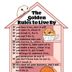 Hamster Golden Rules to Live By