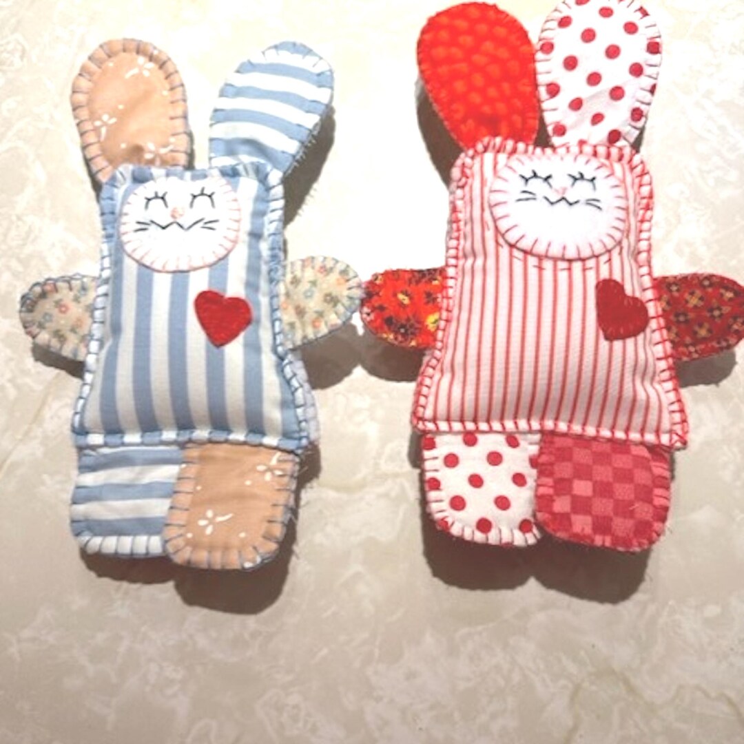 ANIMAL STUFFY Set of 2 Shelf Sitter Tooth Fairy Pillow Message Tucks ...