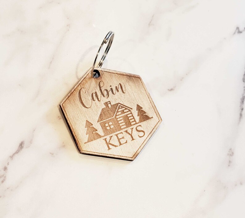 Cabin Keys 2, Wood Key Chain, Key Chain Accessories, the Cabin - Etsy