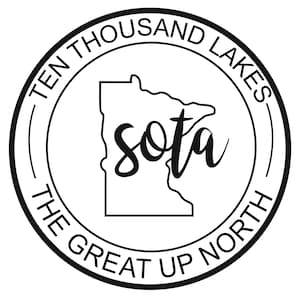 Diecimila laghiSVG, Minnesota JPG, Clipart di stato, file MNCut per Silhouette, File Glowforge, File per Cricut, Vettore, Svg, Png, Design
