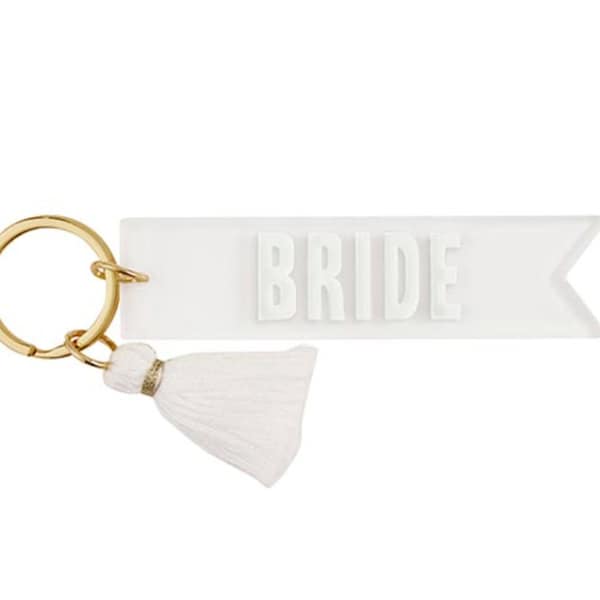Bride Keychain, Bride, Bride Acrylic Keychain, Bride Sparkle