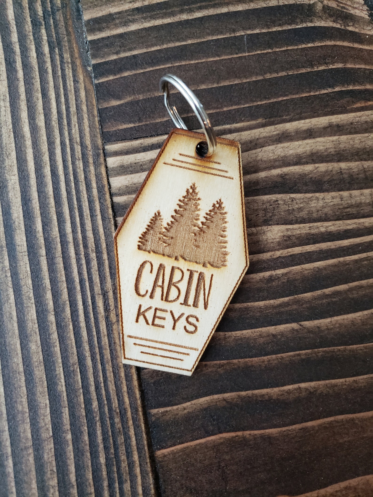 Cabin Keys Wood Key Chain Key Chain Accessories the Cabin - Etsy