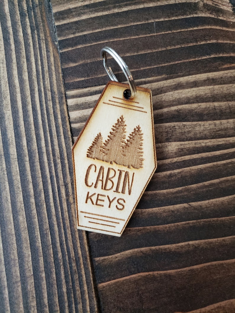 Cabin Keys, Wood Key Chain, Key Chain Accessories, the Cabin - Etsy