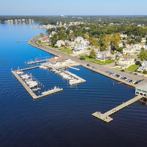 Island Heights Gazebo & Yacht Club I by Richard Pasquarella Print