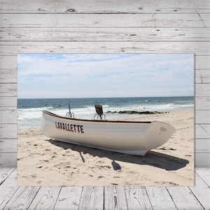 Lavallette Lifeguard Boat, Beach Picture, Home Decor, Beach Picture image 4