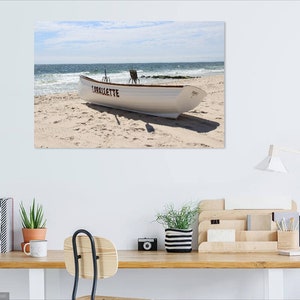 Lavallette Lifeguard Boat, Beach Picture, Home Decor, Beach Picture image 6