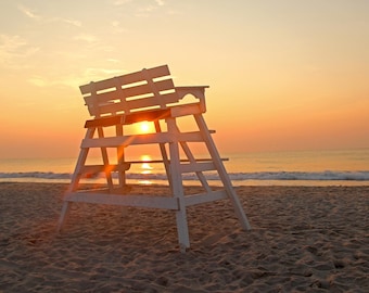 Lifeguard Stand Sunrise I, Vance Ave, Lavallette NJ, Beach Picture