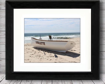 Lavallette Lifeguard Boat, Beach Picture, Home Decor, Beach Picture