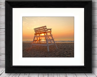 Lifeguard Stand Sunrise I, Vance Ave, Lavallette NJ, Beach Picture