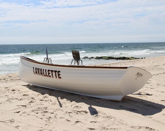 Lavallette Lifeguard Boat Photo: Jersey Shore Beach Canvas Art