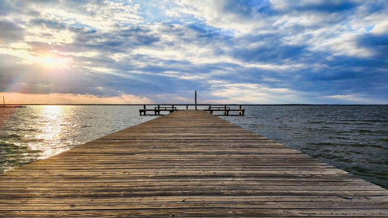 The Sun VS. The Pier by Richard Pasquarella Print