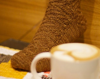 Caramel Latte Socken - PDF Strickanleitung