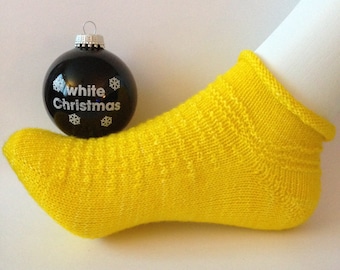 ¡Los calcetines con el número de Abraham! (Inspirado en Navidad blanca) - Patrón de tejido PDF