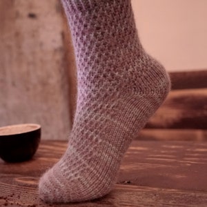 Instant Coffee Socks - PDF Knitting Pattern image 1