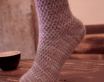 Instant Coffee Socks - PDF Knitting Pattern