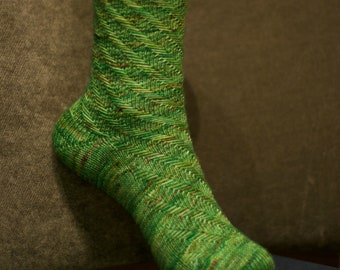 Peppermint Mocha Socks - PDF Knitting Pattern