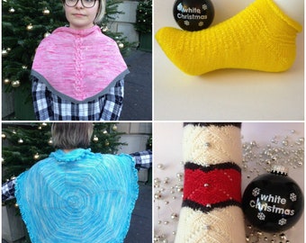 White Christmas ~ A 4 Pattern Knitting Collection eBook (PDF)