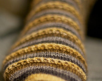 Espresso Macchiato Socks - PDF Knitting Pattern