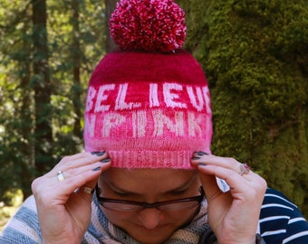 I Believe in PINK Hat - PDF Strickanleitung