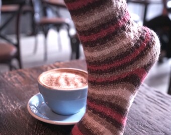 Calcetines Chai Latte - Patrón de tejer PDF