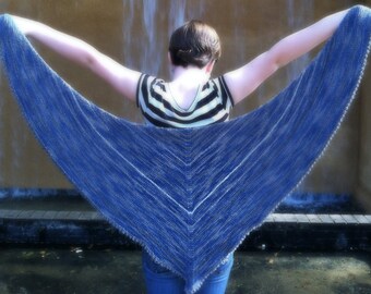 Mantón Estrías - Patrón PDF para tejer