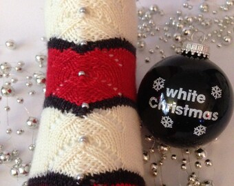 May All Your Christmases Be White Socks (White Christmas Inspired) - PDF Strickanleitung